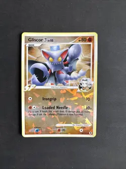 Pokemon TCG Gliscor 4 Rising Rivals 62/111 Reverse Shattered Holo Common 2007 - Image 1