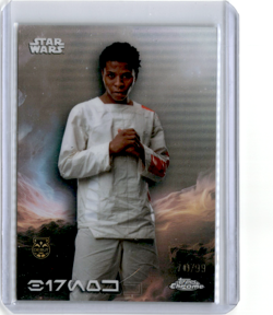 2025 Topps Chrome Star Wars Birnok #AV-8 Aurebesh Refractor /99 Debut - Image 1