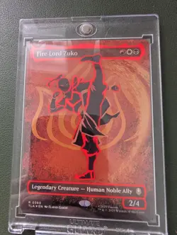 Magic Fire Lord Zuko Borderless Foil Neon Ink Avatar the Last Airbender 360 MTG - Image 3