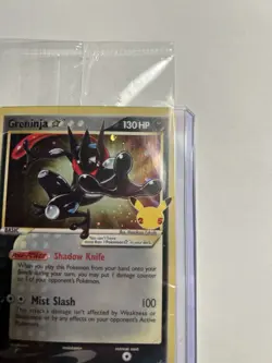 Pokemon TCG Greninja Gold Star SWSH144 - Celebrations Black Star Promo - Sealed - Image 2