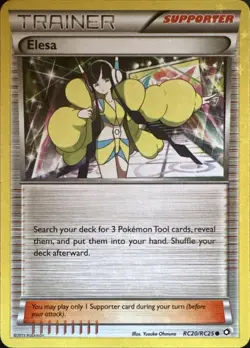 Elesa RC20/RC25 Common Legendary Treasures: Radiant Collection Pokemon LP - Image 1