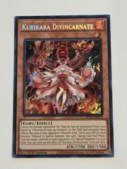 Kurikara Divincarnate BLTR-EN079 Secret Rare Yugioh Card 1st Edition Near Mint - Image 1