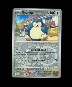 2024 Pokemon TWM SNORLAX REVERSE HOLO 136/167! NM - Image 1