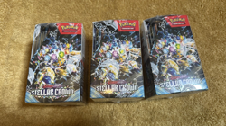3X POKEMON TCG: SCARLET & VIOLET - STELLAR CROWN HALF BOOSTER BOX - SEALED - Image 2