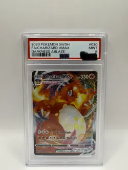 Pokemon Karte Charizard Vmax 020 PSA9 - Image 1