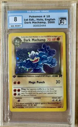 Dark Machamp 1st Edition Holo - Pokemon EGS 8 - Near Mint like PSA /BGS - Rocket - Image 1