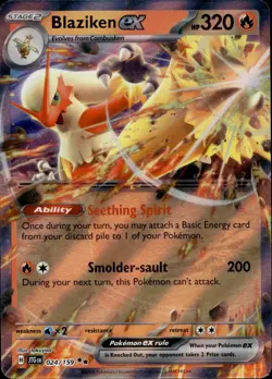 BLAZIKEN EX 024/159 DOUBLE RARE JOURNEY TOGETHER POKEMON NM/M - Image 1
