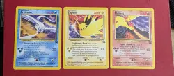 Pokemon TCG Moltres Zapdos Articuno Black Star Promos WOTC - Image 1