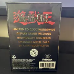 SEALED - Yu-Gi-Oh 24 karat Gold Plated Card Red Eyes Black Dragon Limited Ed - Image 2