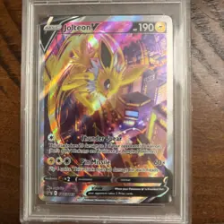 Jolteon V SWSH183 SWSH: Sword & Shield Promo Cards Holo - Graded 8 - Image 2