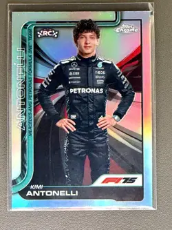 2025 Topps Chrome F1 - Drivers Andrea Kimi Antonelli #8 Refractor RC - Image 1