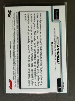 2025 Topps Chrome F1 - Drivers Andrea Kimi Antonelli #8 Refractor RC - Image 2
