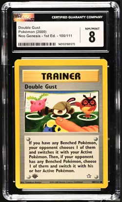 Double Gust - Neo Genesis 1st Edition CGC 8 - Image 1