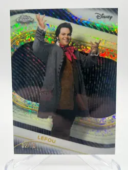 2025 TOPPS CHROME DISNEY LEFOU 02/10 BLACK MINI DIAMOND REFRACTOR NO. 132 - Image 1