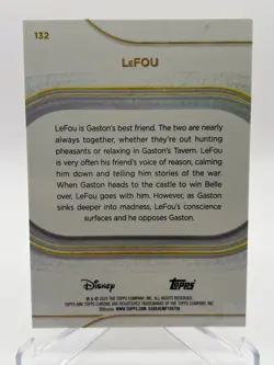 2025 TOPPS CHROME DISNEY LEFOU 02/10 BLACK MINI DIAMOND REFRACTOR NO. 132 - Image 2