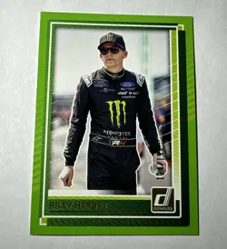 2025 Panini Donruss Nascar - RILEY HERBST NO.91 Green /199 A1 - Image 1