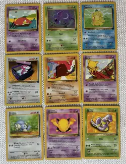 Pokemon Cards Vintage WOTC 1999-2000 Team Rocket Bundle X9 Cards - Image 1