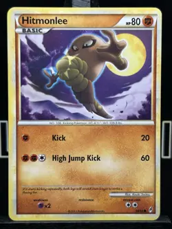 Pokemon Call Of Legends Hitmonlee 58/95 Common Card NM - Image 3