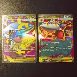 Pokemon Mega Sharpedo EX 013/094 & 067/094 LOT PRB Holo Mega Evolution (2 Cards) - Image 1
