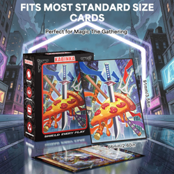 MTG Card Sleeves - Turtles 100 Standard Size Pack Clear Front & Matte Finish Bac - Image 3