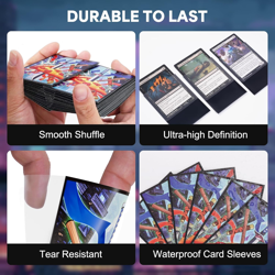 MTG Card Sleeves - Turtles 100 Standard Size Pack Clear Front & Matte Finish Bac - Image 5