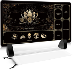 MTG Playmat with Play Zones – Magic Play Mat Card Game Mat for Magic the Gatheri - Image 1