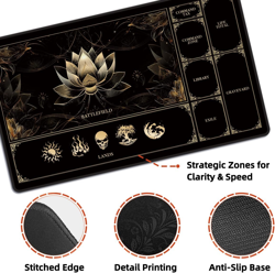 MTG Playmat with Play Zones – Magic Play Mat Card Game Mat for Magic the Gatheri - Image 3