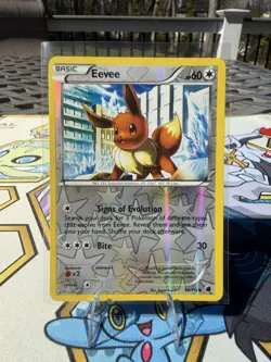 Eevee 90/116 Reverse Holo Plasma Freeze LP Pokemon Card - - Image 1