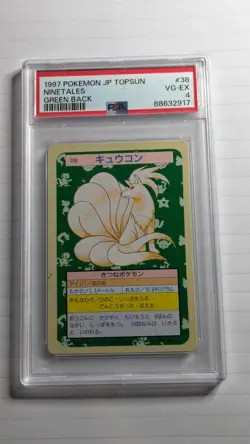 ✨ Low Pop PSA Japanese Topsun 38 Ninetales Green Back Vintage Pokemon Card Rare - Image 4