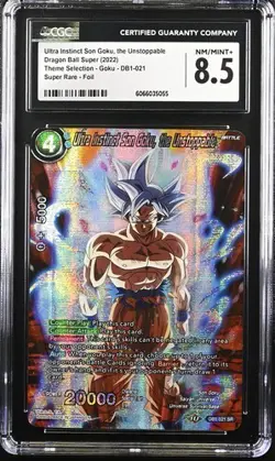 Ultra Instinct Son Goku, the Unstoppable DB1-021 CGC 8.5 Dragon Ball Super Card - Image 1