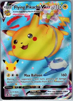 Flying Pikachu VMAX 007/025 Celebrations - Pokemon Card - LP - Image 1