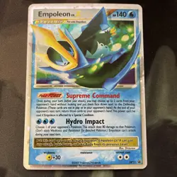 Empoleon LV.X DP11 Diamond and Pearl Promo Holo MP Pokemon Card Water Type - Image 1
