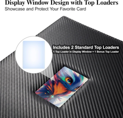 Trading Card Binder 4 Pocket with Display Window, 400 Cards Capacity Card Binder - Image 2