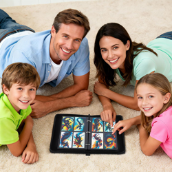 Trading Card Binder 4 Pocket with Display Window, 400 Cards Capacity Card Binder - Image 3