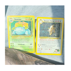 Pokemon TCG Card Lot Venusaur 15/102 Giovanni's Persian 8/132 Holo - Image 1