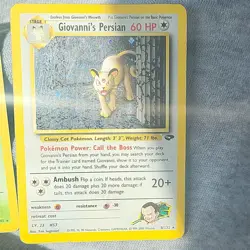 Pokemon TCG Card Lot Venusaur 15/102 Giovanni's Persian 8/132 Holo - Image 2