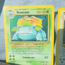 Pokemon TCG Card Lot Venusaur 15/102 Giovanni's Persian 8/132 Holo - Image 3