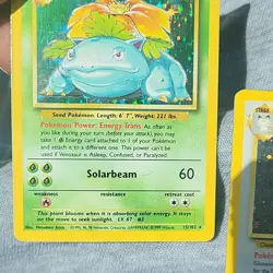 Pokemon TCG Card Lot Venusaur 15/102 Giovanni's Persian 8/132 Holo - Image 4