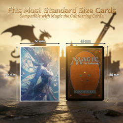 MTG Card Sleeves - Faerie - Textured Matte - 100 CT EDH Commander Sleeves for Ma - Image 3