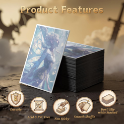 MTG Card Sleeves - Faerie - Textured Matte - 100 CT EDH Commander Sleeves for Ma - Image 4
