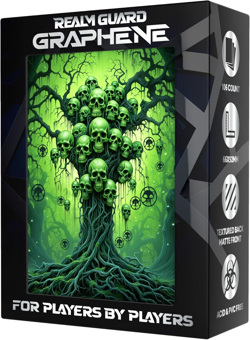 Graphene -100Ct Textured Matte TCG/MTG Art Sleeves (Green/Black Tree of the Dead - Image 1