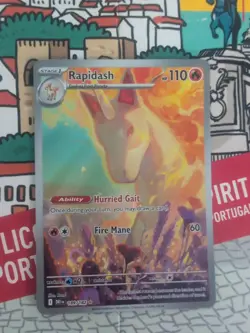 Rapidash 189/182 Destined Rivals Illustration Pokemon + Hisuain Voltorb Card - Image 1