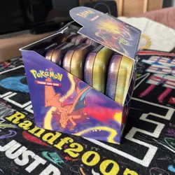 Pokemon TCG Kanto Power Mini Tin Set Of 10 Sealed Mini Tins With Display Box - Image 3