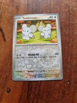 Pokemon Tandemaus Reverse Holo Scarlet & Violet 160/198 Common - Image 1