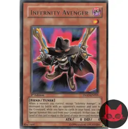 Yugioh Infernity Avenger TSHD-EN015 Rare 1st Edition LP - Image 1