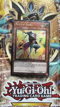 RA04-EN005 Mystic Piper Quarter Century Secret Rare 1st Ed YuGiOh - Image 1