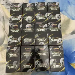 X16 Pokemon TCG Mega Evolution Perfect Order Half Booster Box (18 packs) SEALED - Image 2