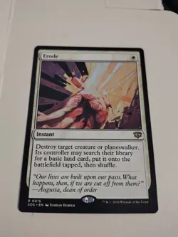 1 x MTG Magic The Gathering Secrets of Strixhaven Erode rare exc condition - Image 1