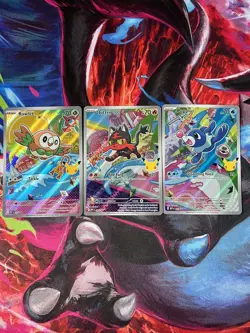 MEP 043 044 045 Rowlet Litten Popplio Alolan Starter Set First Partner - NM - Image 1