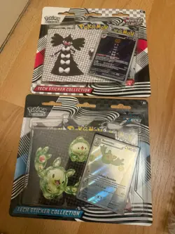 Pokemon Black Bolt and White Flare Tech Sticker Collection Set of 2 SEALED - Image 1